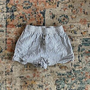 Urban Renewal Blue and White Striped Women Shorts